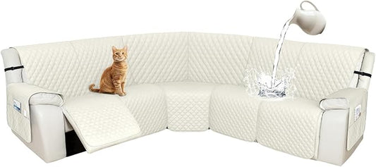 Arfntevss Recliner Sectional Couch Covers 1OO% Waterproof L Shape Sofa Cover by Arfntevss