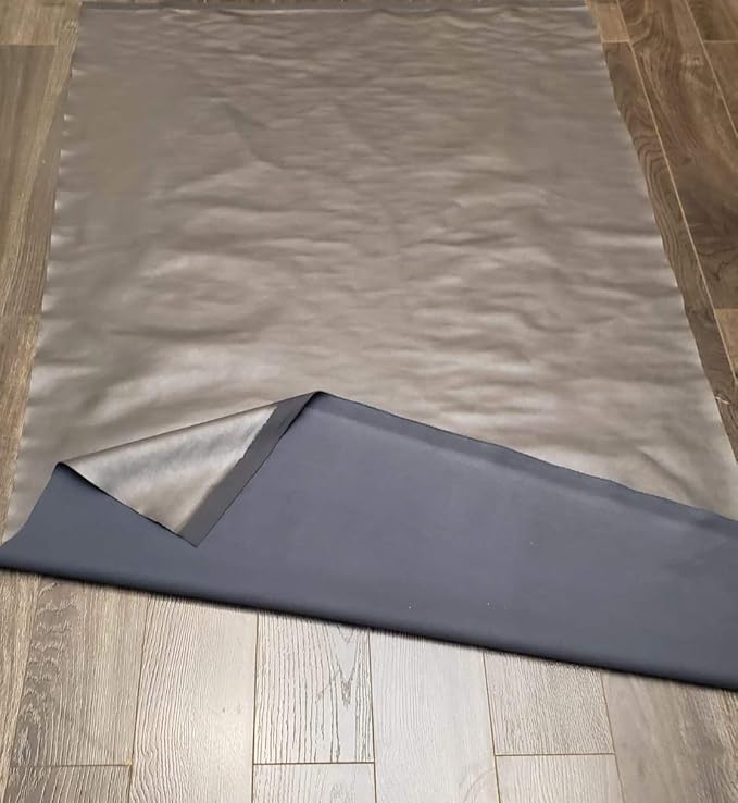 NAT Leathers | Gray Soft Faux Vegan Leather PU {Peta Approved Vegan} | 5 Yards - Image 3