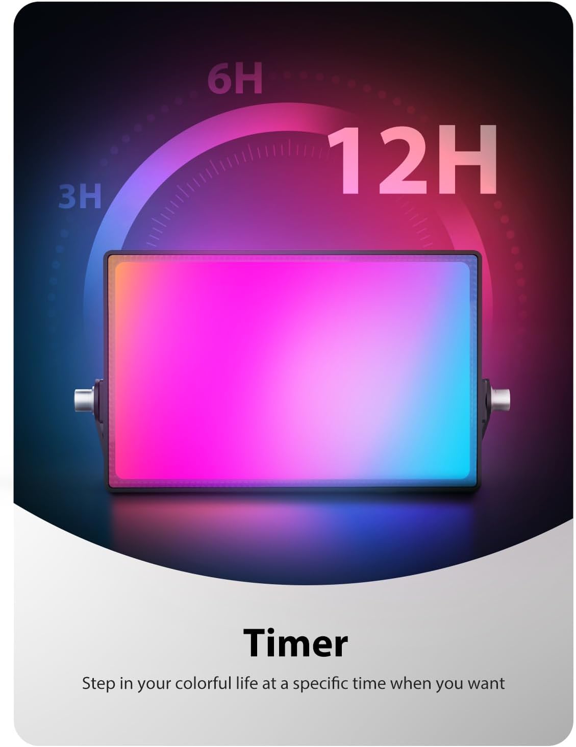 Onforu 6 Pack RGBW LED Flood Light Outdoor, 100W Color Changing 2700K Warm White Upights with Remote, IP66 Stage Lighting, Landscape Spotlights, Uplighting Indoor Floor Lighs for Christmas