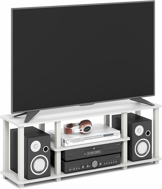 Furinno Turn-S-Tube TV Stand, 3-Tier No Tools 3D Entertainment Center by Furinno-FitsYourSpaceFitsYourBudget