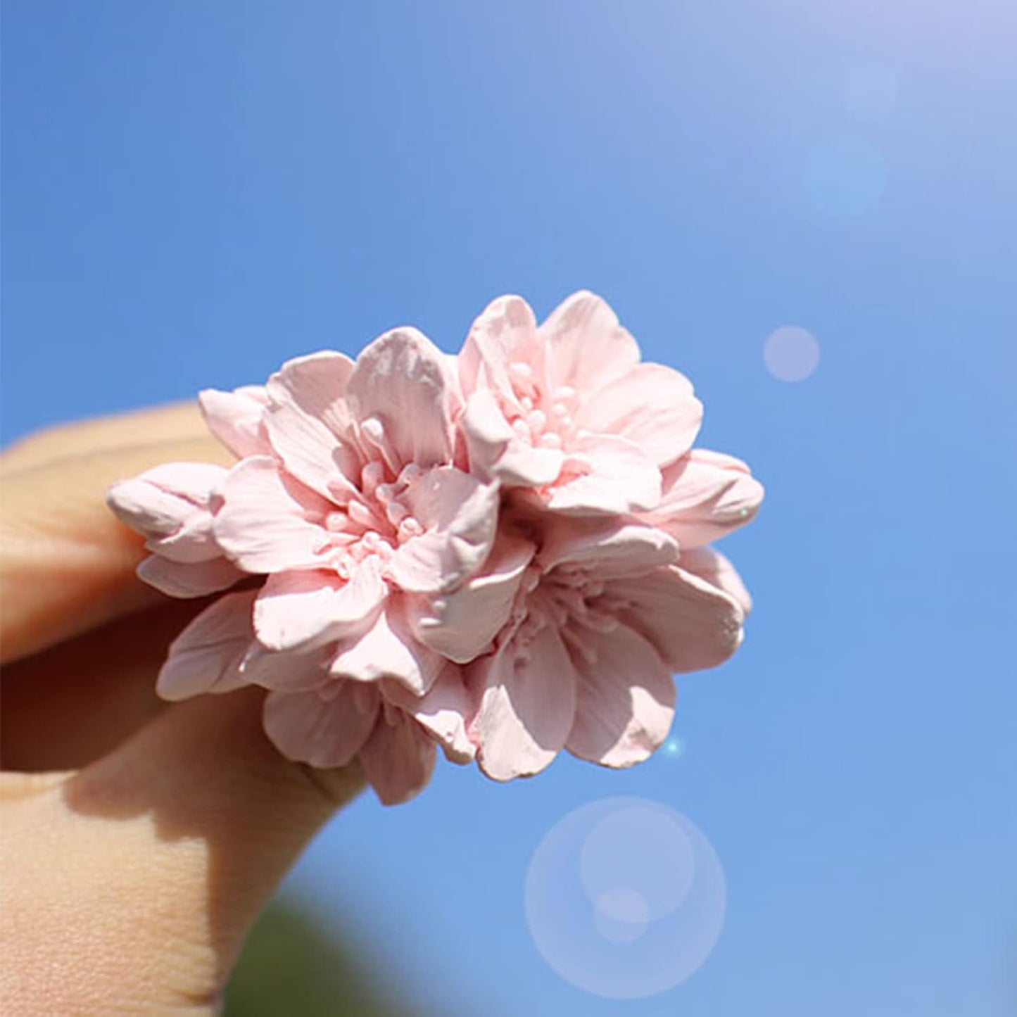 2PCS Blossom Flower Mold Silicone Flower Molds Fondant Chocolate Candy Cake Decoration Mold Silicone Molds for Epoxy Resin Casting Candle Soap DIY Art Craft Baking