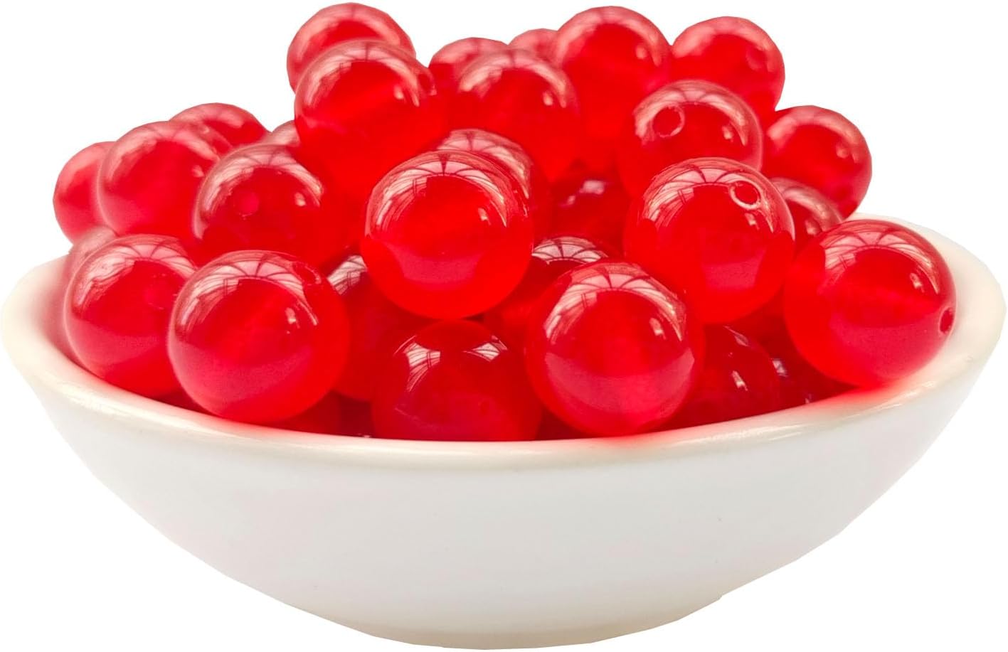 Stone Beads 8mm 100pcs Red Chalcedony Beads Round Loose Gemstones Beads for Bracelet Necklace Jewelry Making (8mm, 60830 Red Chalcedony)