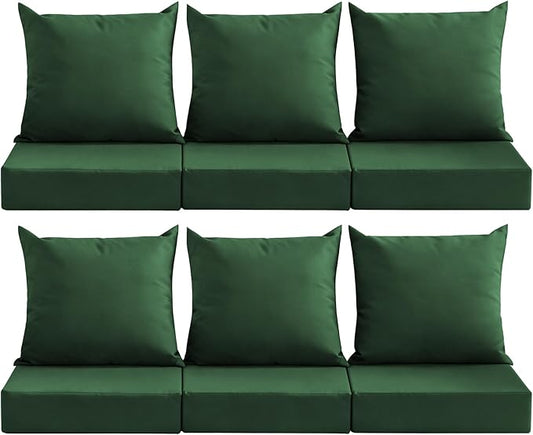 Outdoor Deep Seat Cushion Set, 24x24 Inch Water-Resistant & Fade-Resistant by MuaMelop
