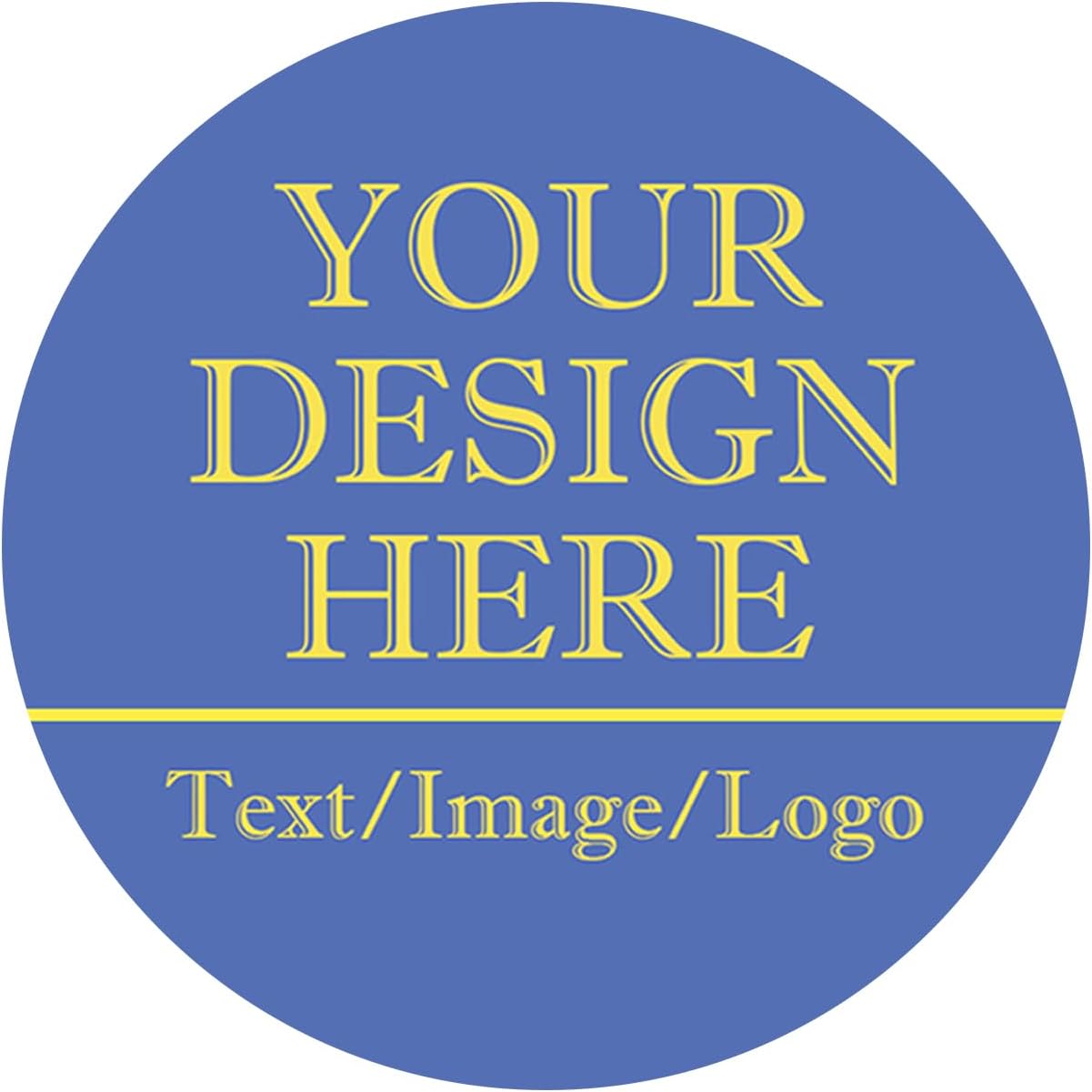 Custom Stickers 70-1000 Personalized Labels for Birthday Party Wedding, Customized Stickers for Business Logo(Round)