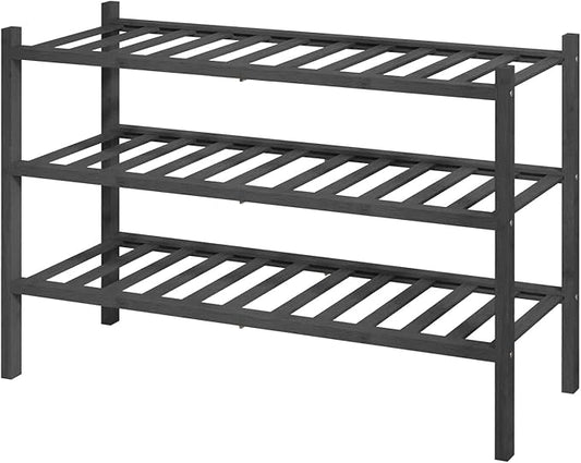 Kitsure Bamboo Wooden Shoe Rack by Kitsure