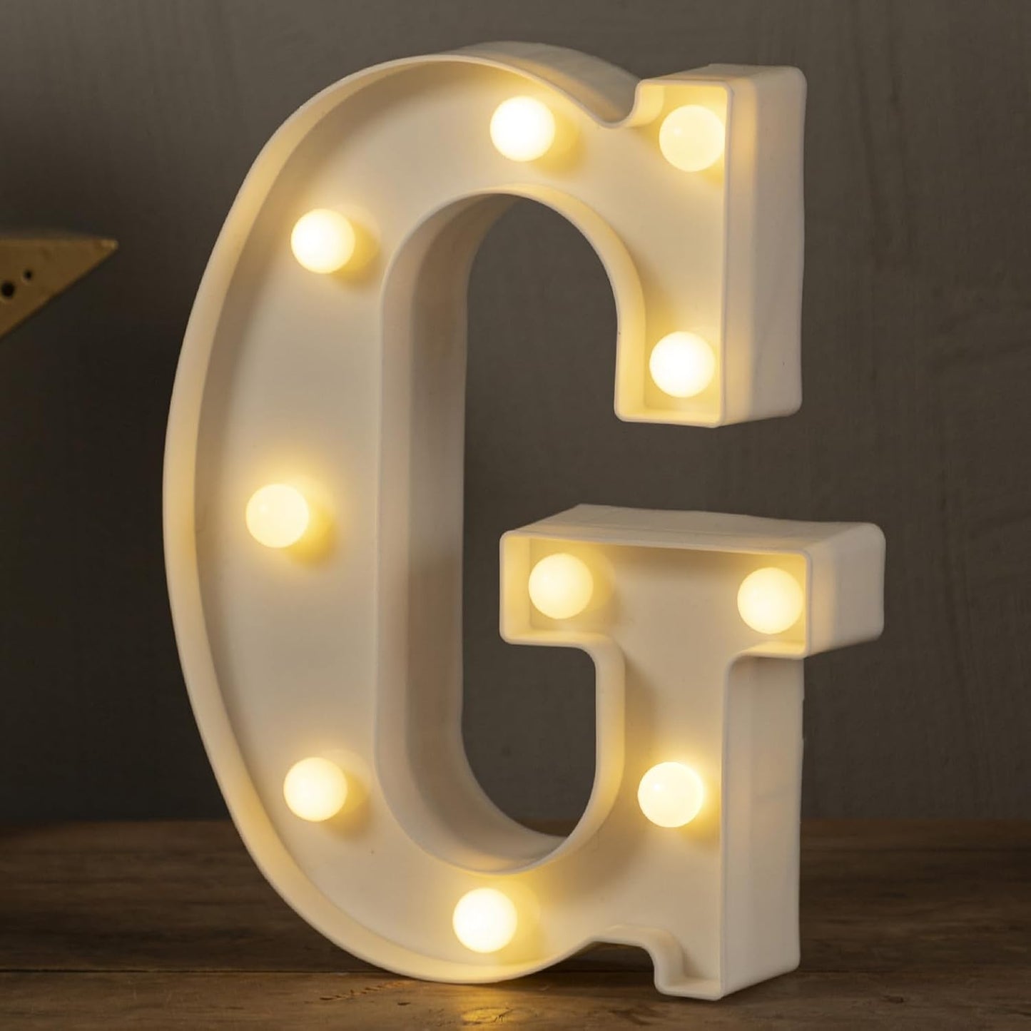 HXWEIYE Light Up Letters LED Marquee Sign 26 Alphabet and 10 Number Big Lights for Party Birthday Bar Battery Powered Christmas Decor (Warm White)