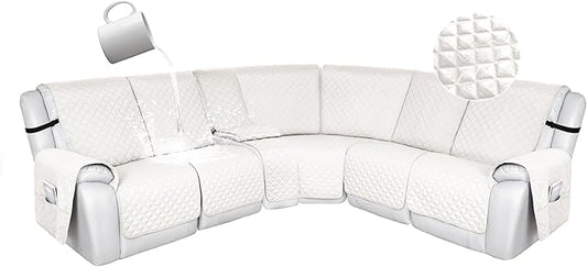HDCAXKJ 100% Waterproof Reclining Sectional Couch Covers L Shape Recliner Sofa by HDCAXKJ