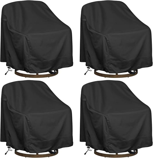 Outdoor Swivel Lounge Chair Cover 4 Pack, Waterproof Heavy Duty Outdoor Chair by HI%C2%B7%C2%B7%C2%B7YOURCOVER