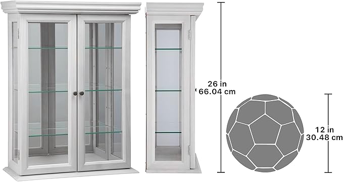Design Toscano Country Tuscan Wall Curio Display and Storage Cabinet, 20 Inches - Image 2