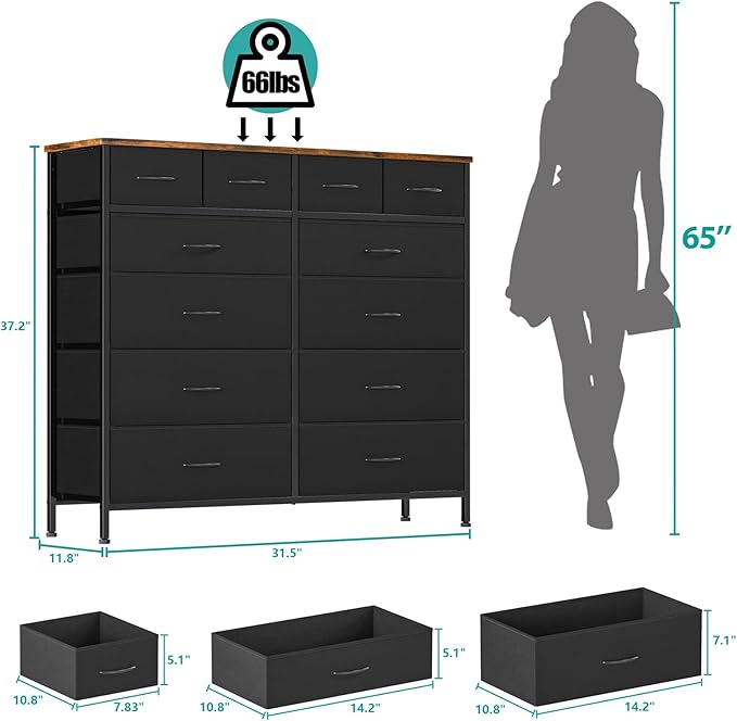 VASICAR Dresser for Bedroom - Image 3