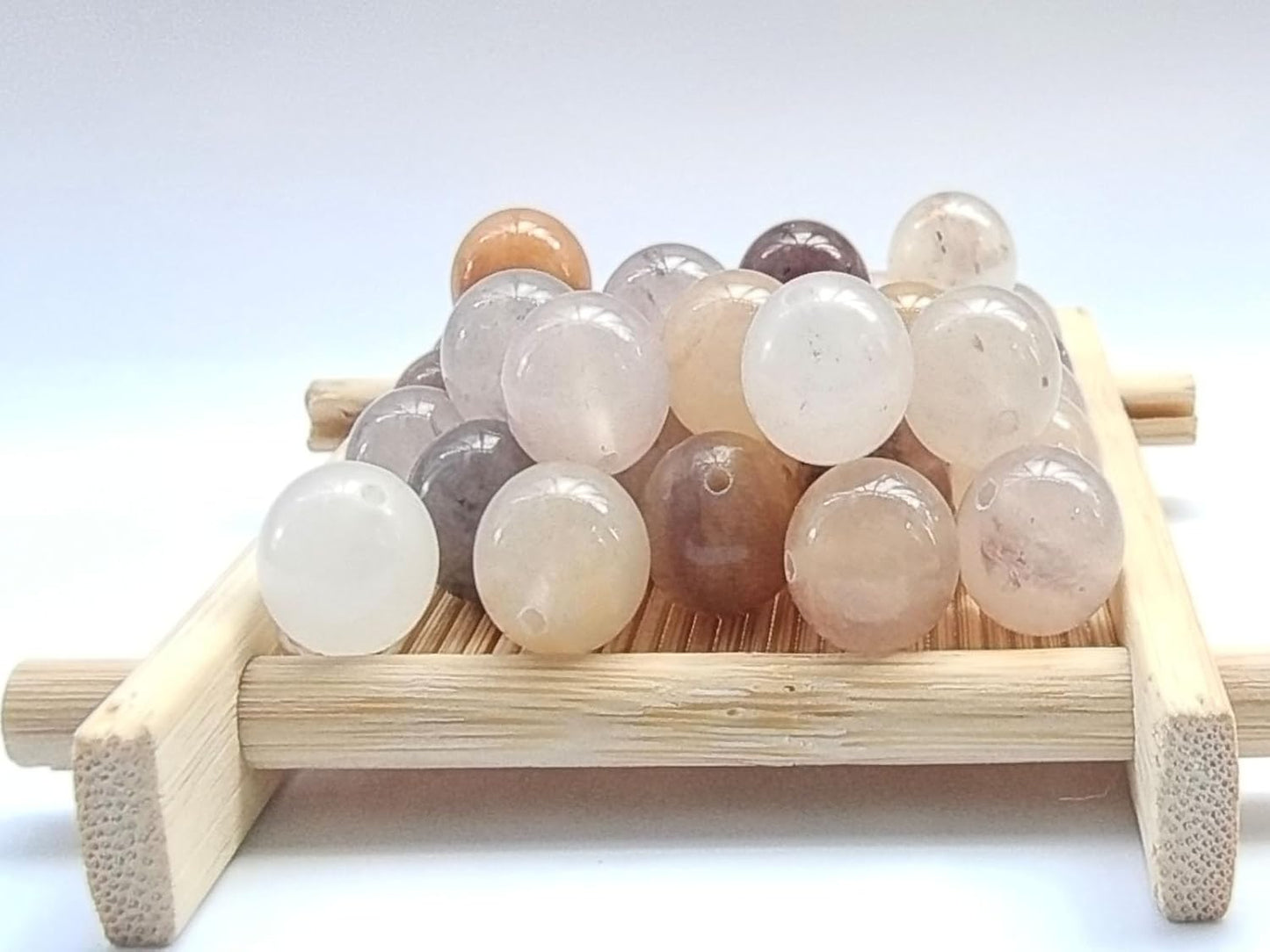 Stone Beads 10mm 60pcs Violet Jade Beads Round Loose Gemstones Beads for Bracelet Necklace Jewelry Making (10mm, 61002 Violet Jade)