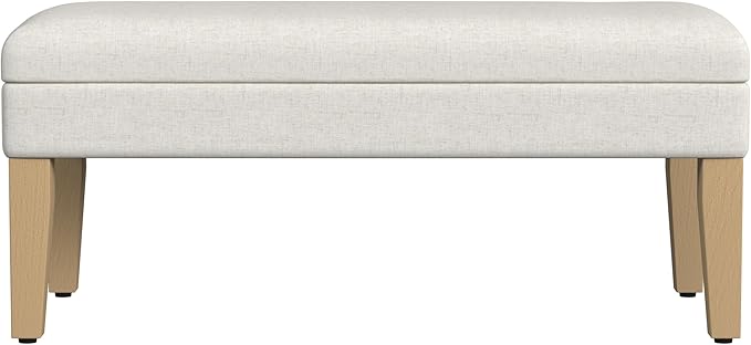 Homepop Home Decor | Upholstered Decorative Storage Ottoman Bench | Ottoman - Image 4