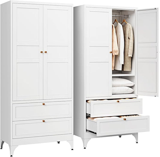 Letaya Metal Armoire Wardrobe Closet by LetayaMetalCabinets