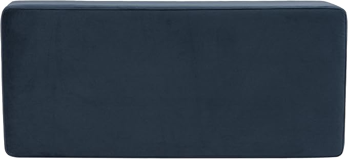 HomePop Malmo Decorative Storage Bench -Blue Velvet - Image 8