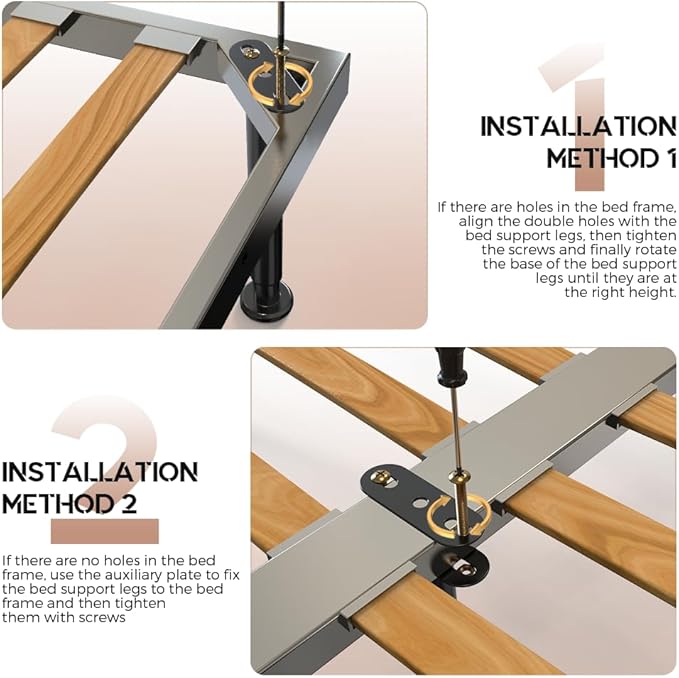 Adjustable Height Bed Frame Support Leg, Metal Bed Frame Support Legs - Image 7
