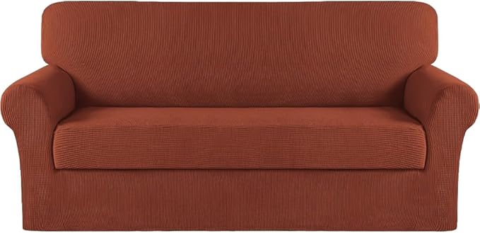 Turquoize Stretch Sofa Slipcover 2 Pieces Sofa Cover Couch Cover by Turquoize