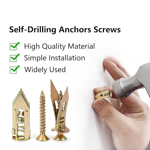 Self Drilling Anchors Screws, Self Drilling Drywall Anchors and Screws kit - Image 3