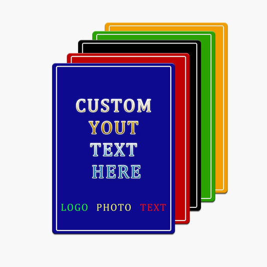 Custom Sign, Personalized Metal Signs with Your Text, Photo, Customized Signs for Office Business Workplace Home Bar Indoor, Outdoor
