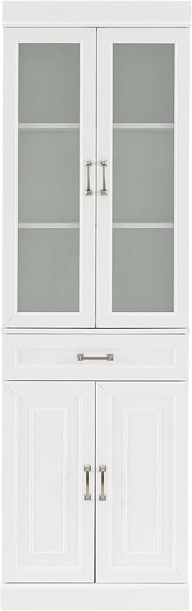 Crosley Furniture Stanton Glass Door Pantry Storage Cabinet - Image 4