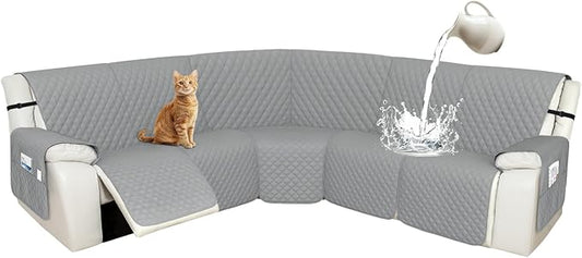 Arfntevss Recliner Sectional Couch Covers 1OO% Waterproof L Shape Sofa Cover by Arfntevss