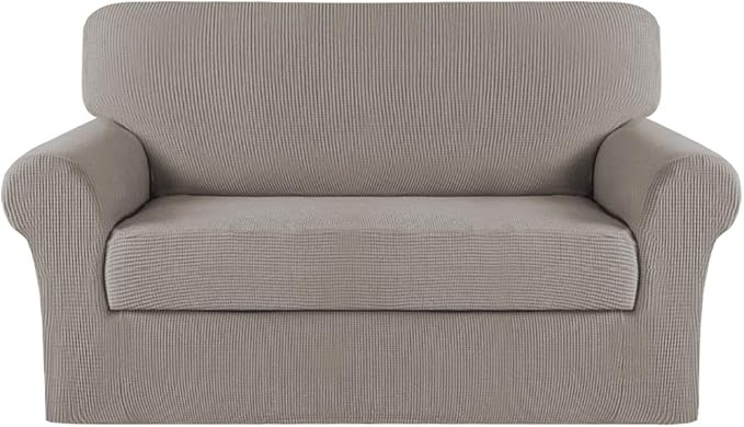Turquoize Stretch Sofa Slipcover 2 Pieces Sofa Cover Couch Cover by Turquoize