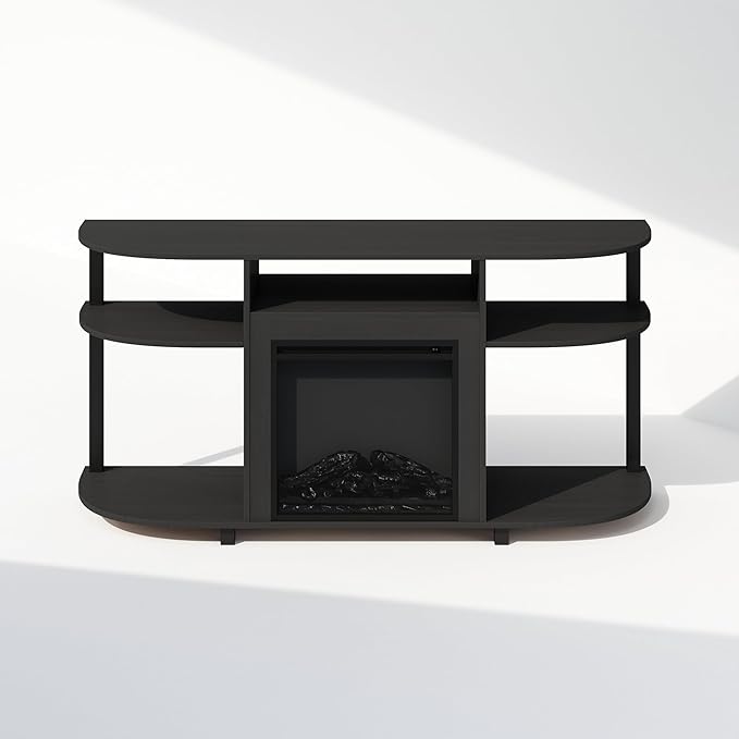 Furinno Jensen Fireplace TV Stand, NO Heat Decorative Electric Fireplace TV - Image 5