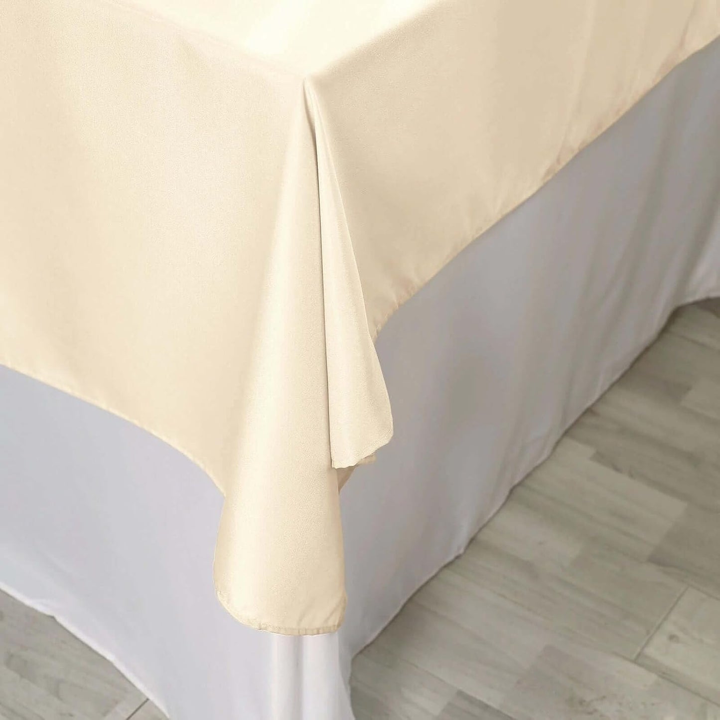 Efavormart 70" Square Linens Beige Wholesale Linens Polyester Square Linen Tablecloth for Wedding Banquet Party Restaurant