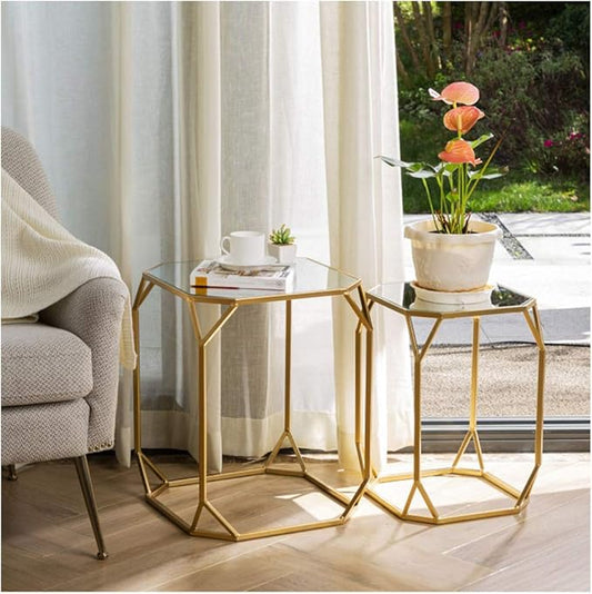 Glitzhome Modern Nesting Tables, Side/End Tables by Glitzhome