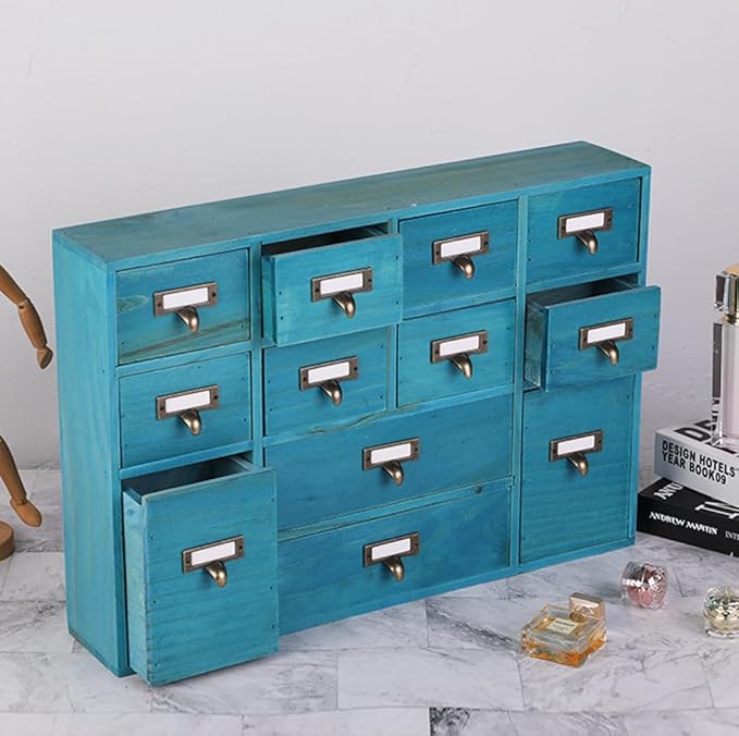12 Drawers Apothecary Cabinet - Image 5