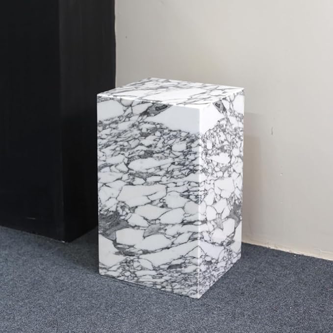 Luxury Marble Side Table, Square End Table - Image 5