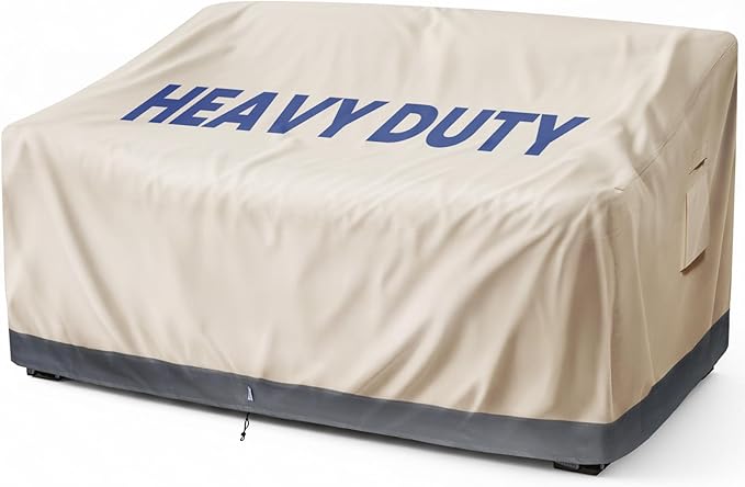 Extra Heavy Duty 2 Seater Outdoor Sofa Cover Waterproof by Kikcoin