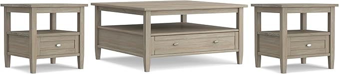 SIMPLIHOME Warm Shaker Solid Wood Transitional-Style 36-inch Wide Coffee Table by SimpliHome