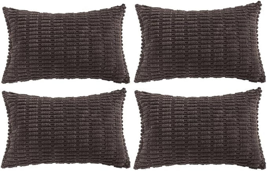 Fancy Homi 4 Packs Decorative Throw Pillow Covers by Fancy+Homi