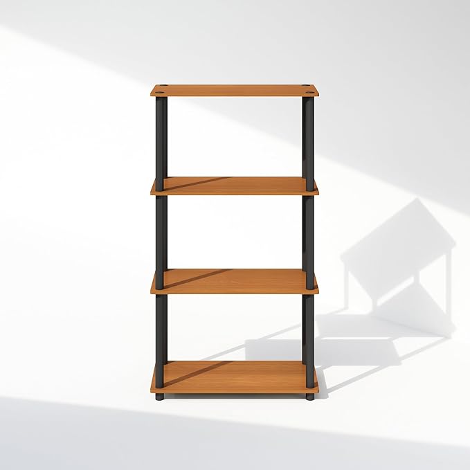 Furinno Turn-N-Tube Book Shelf, 4-Tier Bookshelf, Bookcase - Image 8