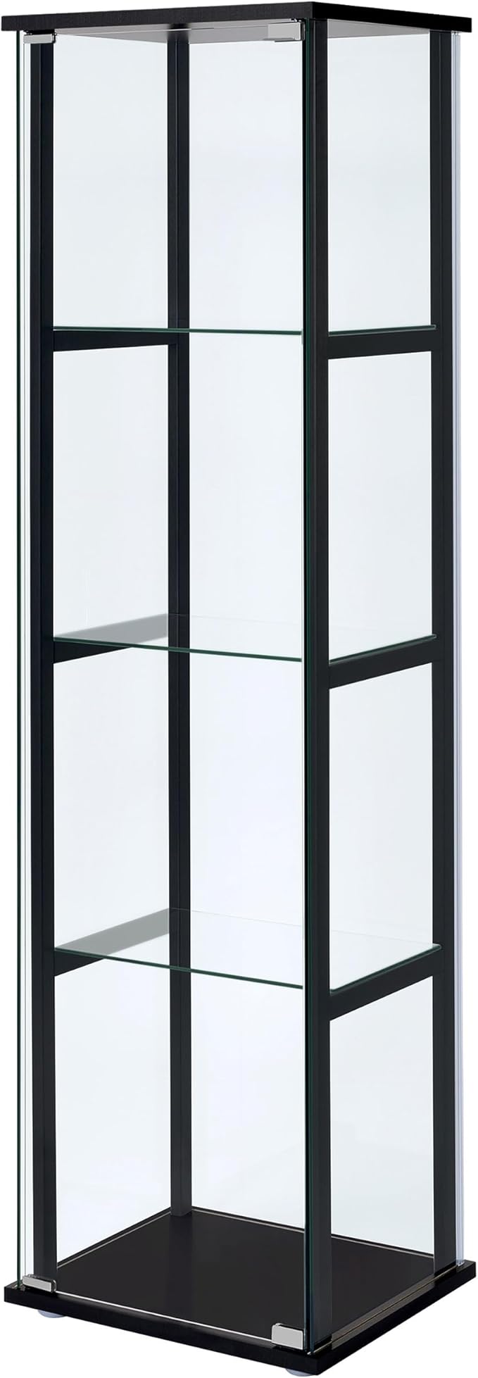 Coaster Home Furnishings Cyclamen 64-inch 5-Tier Clear Tempered Glass Curio - Image 5