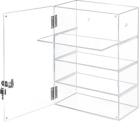 Acrylic Display Case with Lock – Acrylic Storage Chest by KaloTidy