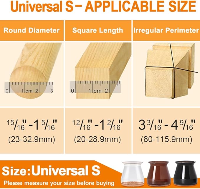 24 Pcs Chair Leg Floor Protectors - Image 5