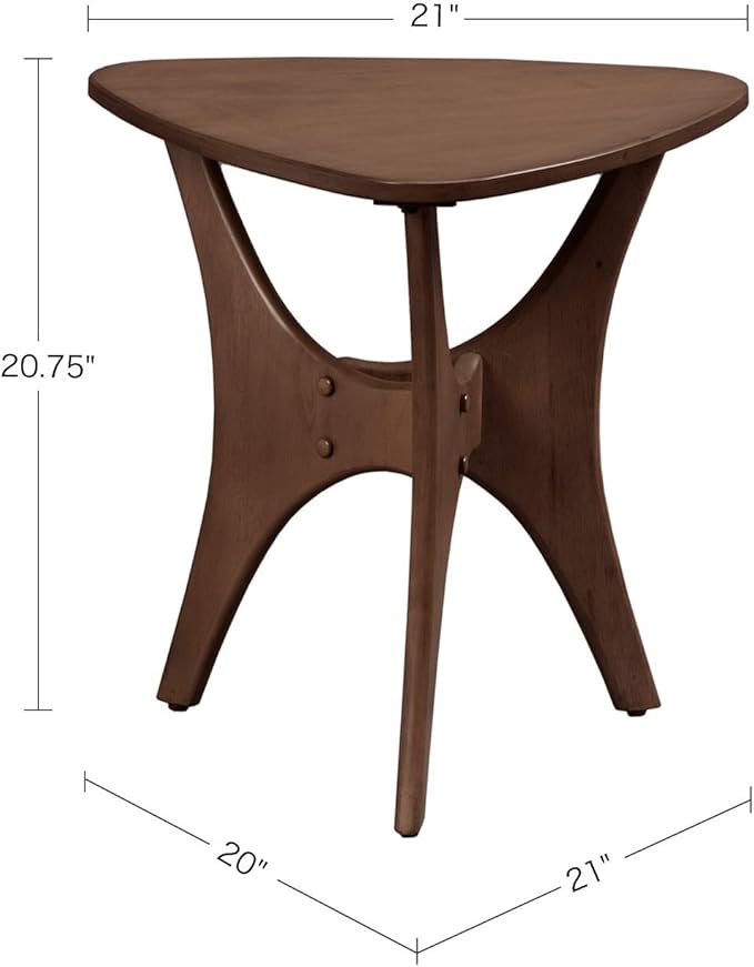 INK+IVY Blaze Triangle Wood Triangle Sofa Table Plywood - Image 3