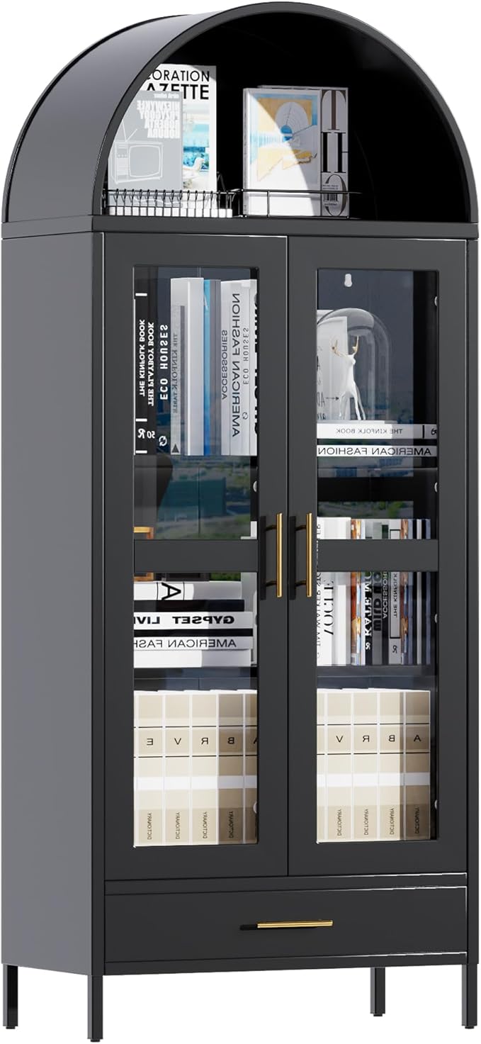 VEXPOR 73" Tall Arched Display Cabinet - Image 9