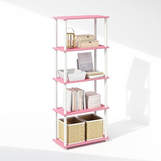 Furinno Turn-N-Tube Book Shelf, 5-Tier Bookshelf, Bookcase by Furinno-FitsYourSpaceFitsYourBudget