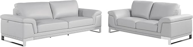 Blackjack Furniture Weston Collection Genuine Italian Leather Living Room Sofa - Image 2