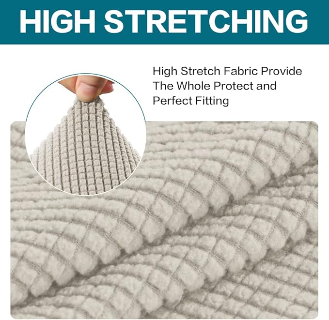 Turquoize Stretch Sofa Slipcover 2 Pieces Sofa Cover Couch Cover - Image 5
