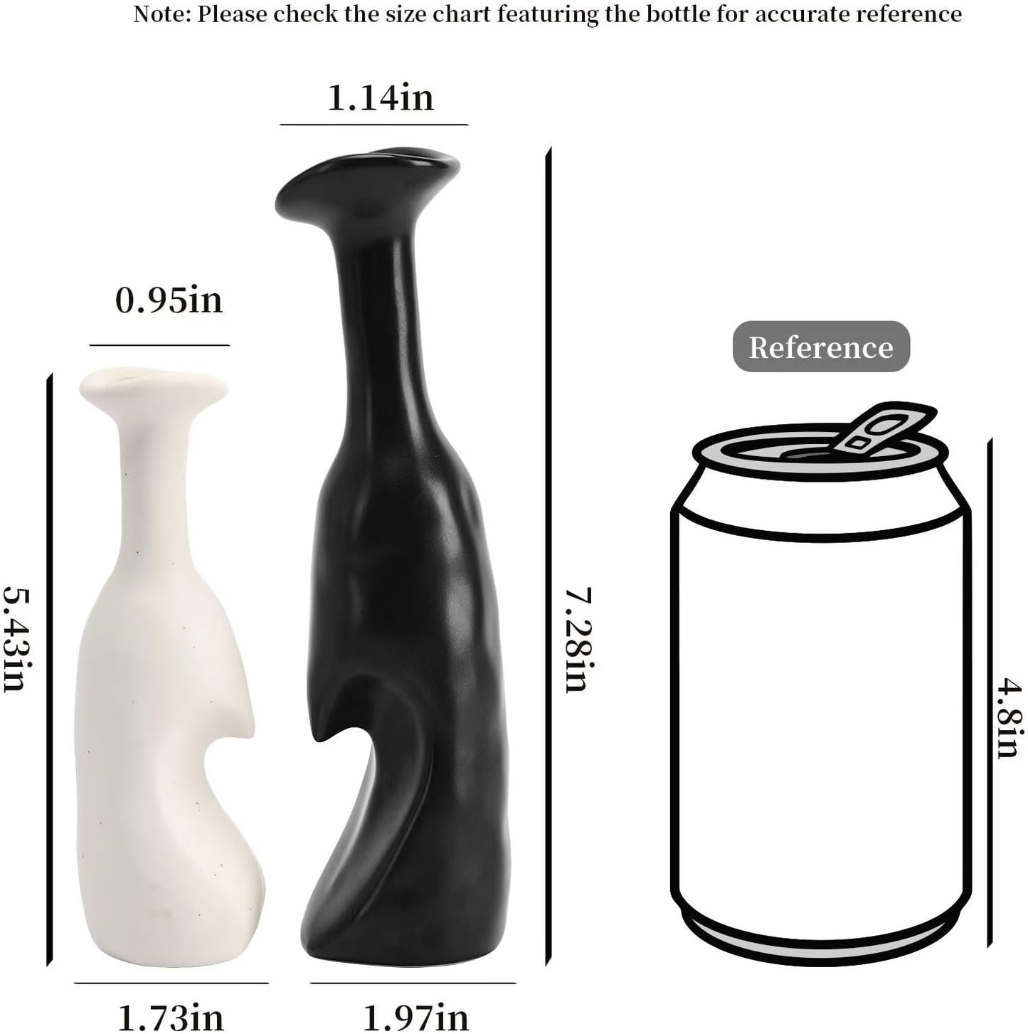 Heart Shaped Small Ceramic Vases Set of 2 Home Decor Boho Vase Modern Matte Flower Vase Minimalist Decorative Vase for Wedding Gift Dining Coffee Table Book Shelf Office Décor