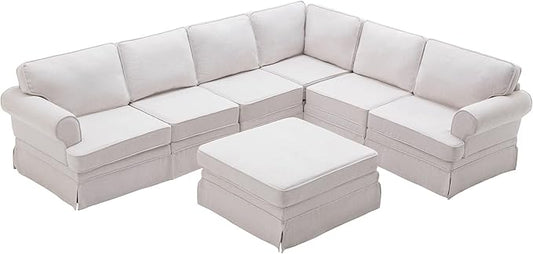 109.4" Fabric Upholstered Modular Sofa Collection, Modular Customizable by Unknown