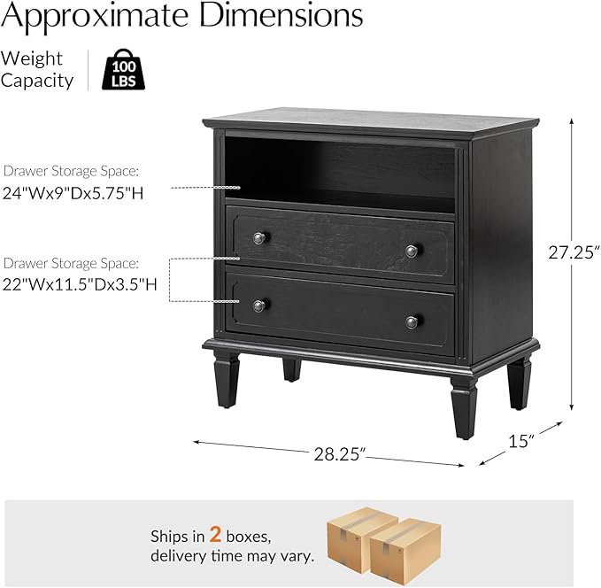 HULALA HOME Farmhouse End Table - Image 2