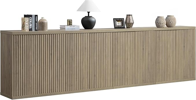 SICOTAS Buffet Cabinet with Storage Accent Sideboard Modern Credenza with Doors by SICOTAS