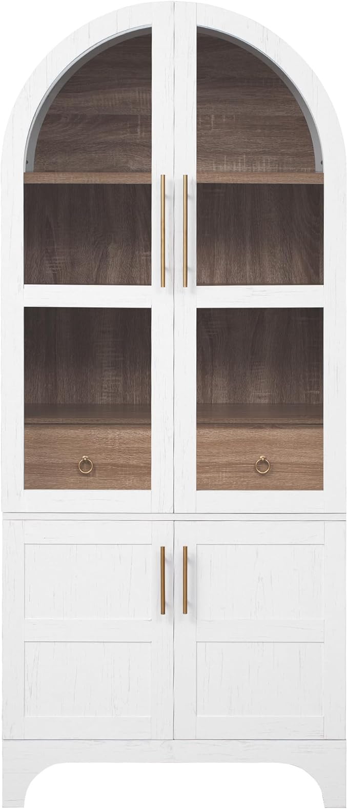 VilroCaz 71" Tall Arched Kitchen Pantry - Image 5