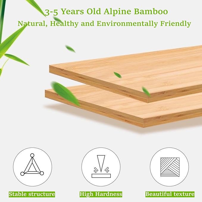Foldable Shoe Rack, Bamboo Vertical Shoe Organizer Tall - Image 3