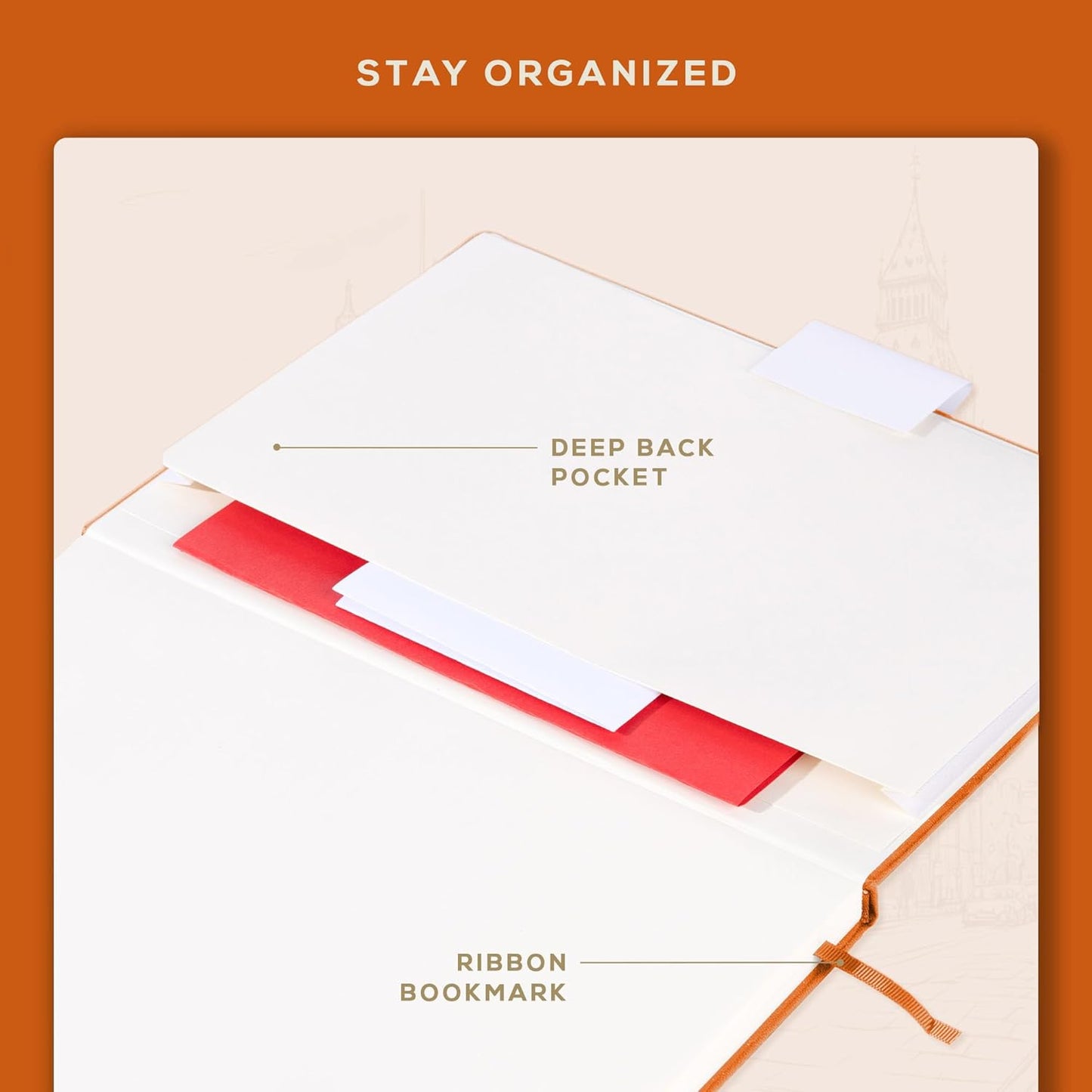 BEECHMORE BOOKS Lined Journal Notebook, 8.5 x 11.5 inch, A4 160 Lined Pages, Hardcover Leather Journals for Women, Men, Writing and Notebooks for Work - 120 GSM Thick Paper, Gifts Box Included