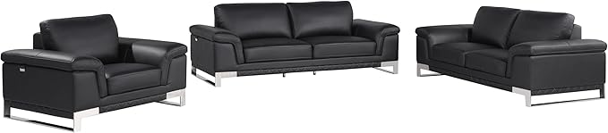 Blackjack Furniture Weston Collection Genuine Italian Leather Living Room Chair - Image 2